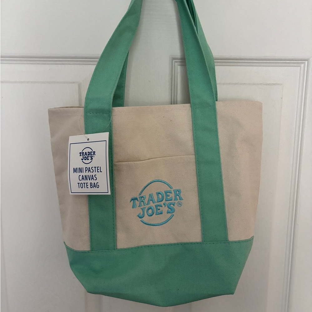 Trader Joe’s Mini Pastel Canvas Tote Bag